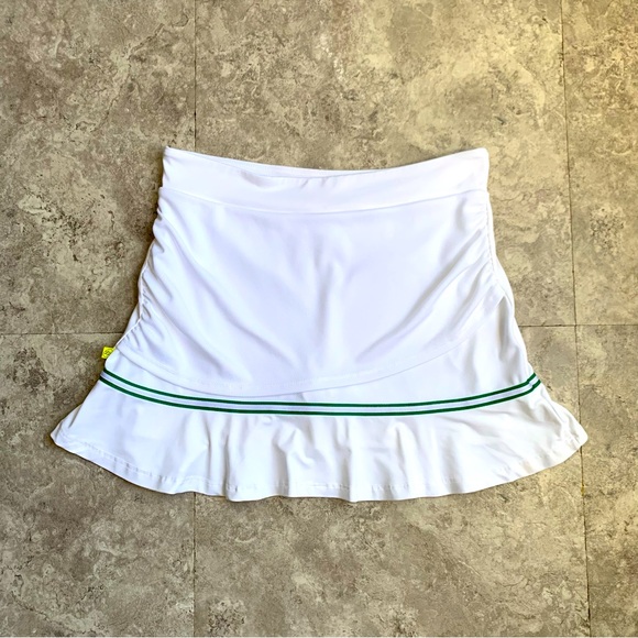 Loeuf Poche Dresses & Skirts - LOeuf Poche Tennis Skirt with Green Stripe Size Large